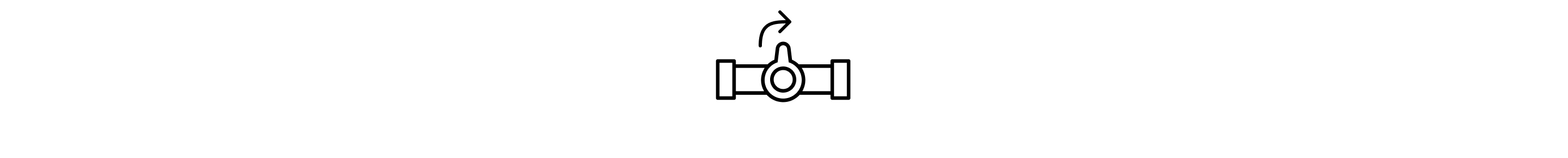 Gas valve with right arrow icon